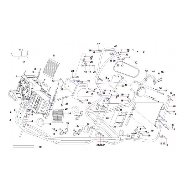 b220203000007 sany sy485c1 hydraulic excavator compressor