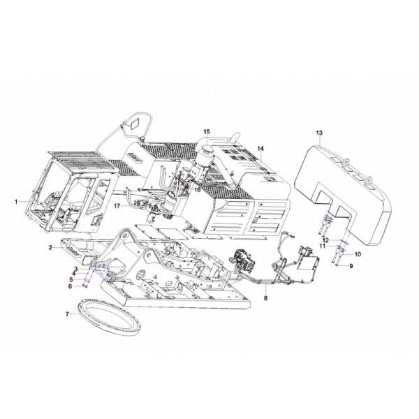sany sy485c1 hydraulic excavator 13311039 slewing device spare parts