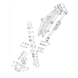 380400962 xcmg gr2605 motor grader steering pin cover plate
