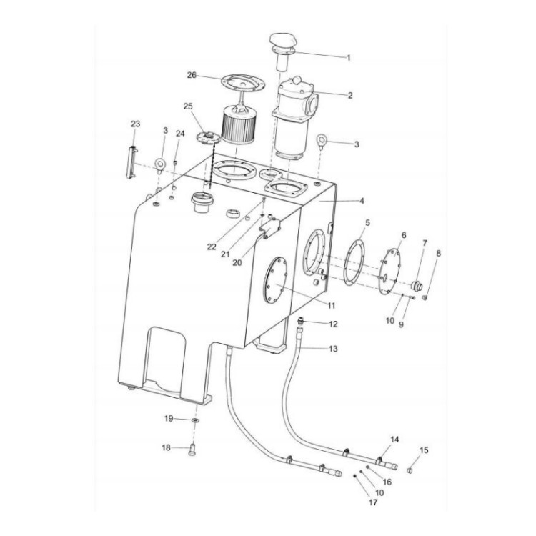 803190351 xcmg gr2605 motor grader lockable air filter