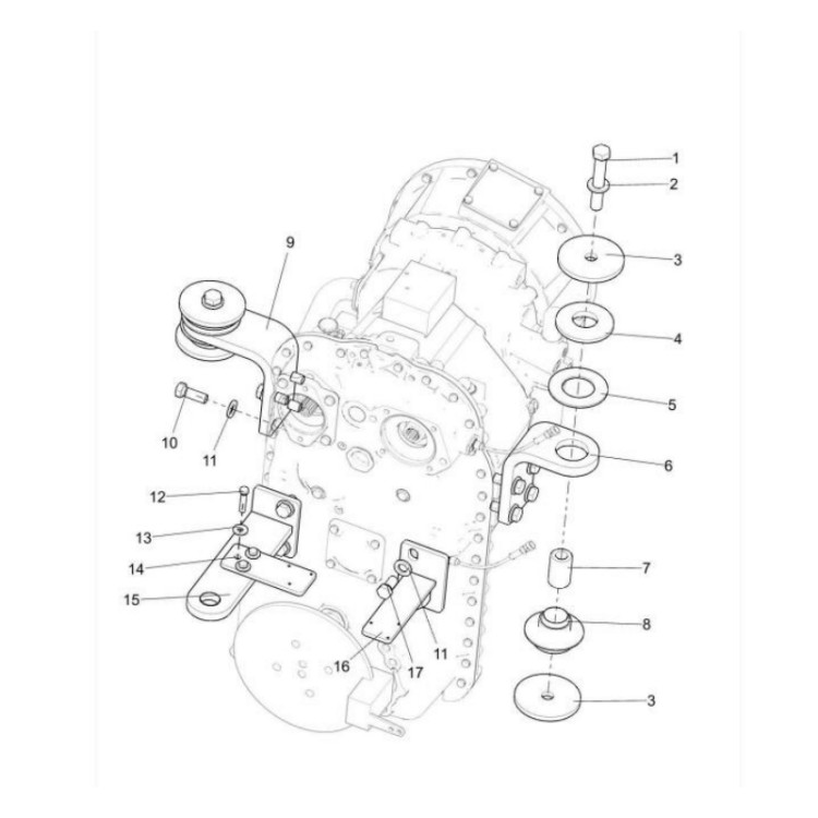 380904143 xcmg gr2605 motor grader spacer