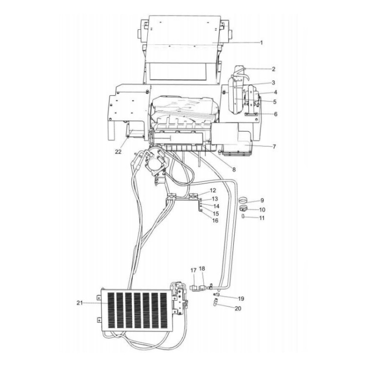 82102294 xcmg gr2605 motor grader control panel assembly