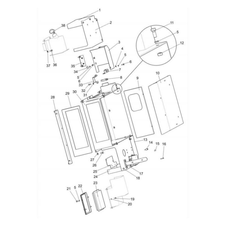 800159728 xcmg gr2605 motor grader spiral clamp