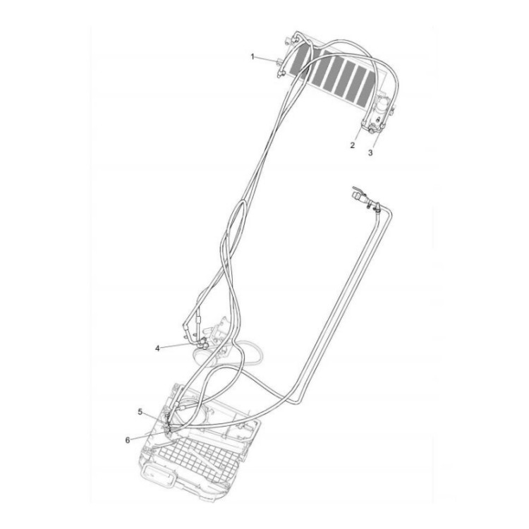 381100613 xcmg gr2605 motor grader exhaust hose