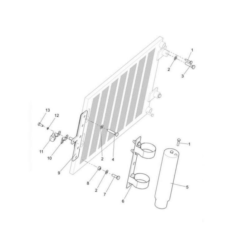 382101229 xcmg gr2605 motor grader liquid storage tank