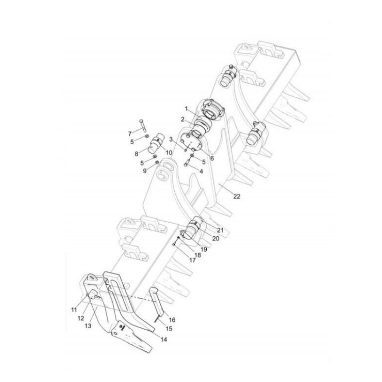 382300132 xcmg gr2605 motor grader steel sleeve