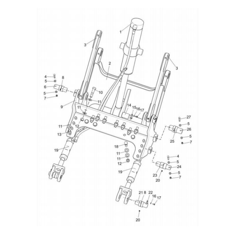 382300167 xcmg gr2605 motor grader housong hydraulic pipe laying