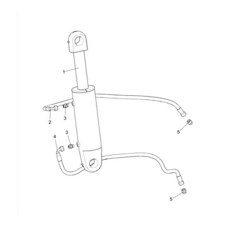 803097424 xcmg gr2605 motor grader front blade hydraulic cylinder