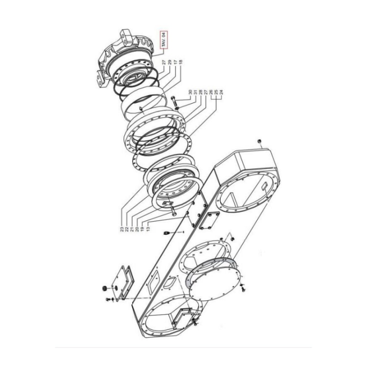 72637 xcmg gr2605 motor grader lubricating oil cup