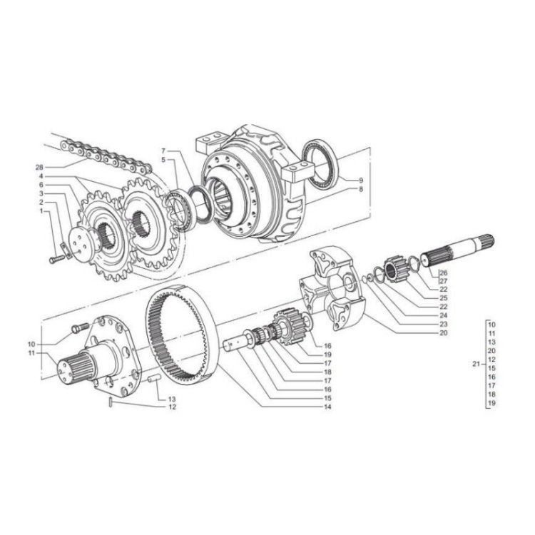 3239223 xcmg gr2605 motor grader locking piece