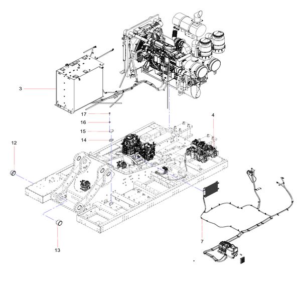 SY1250C2C3KH Rotary Device Sany SY1350C1C3KH Tracked hydraulic excavator spare parts