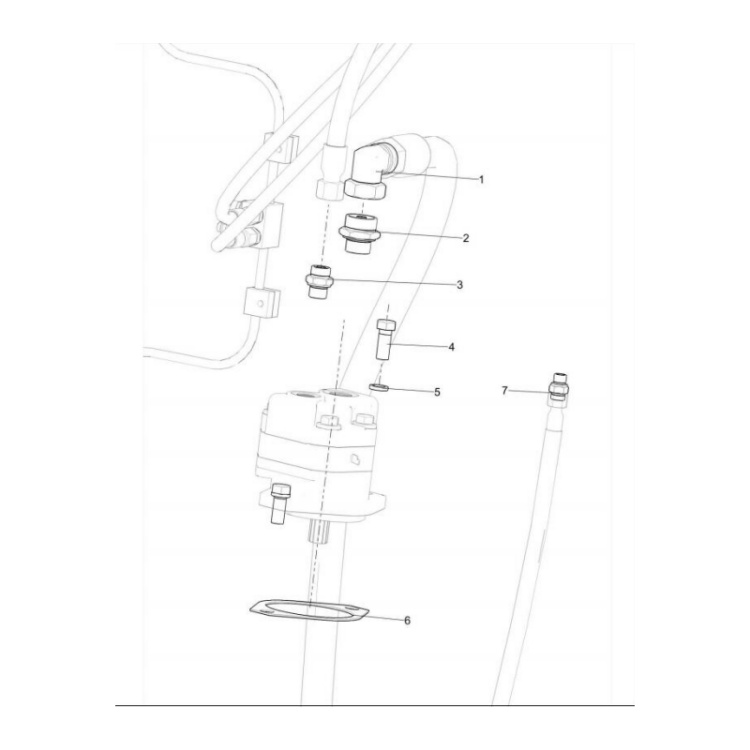 803164370 xcmg gr2605 motor grader connector