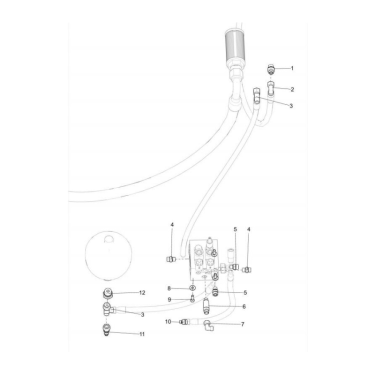 803103852 xcmg gr2605 motor grader connector