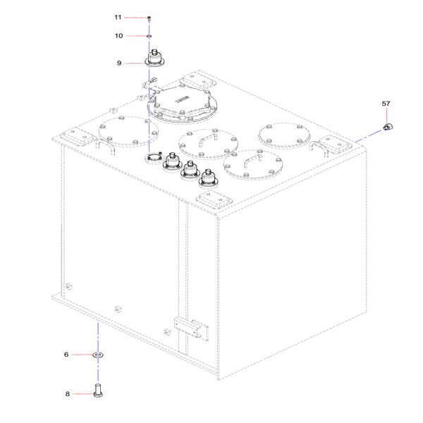 Pump chamber piping Sany SY1350C1C3KH Tracked hydraulic excavator spare parts