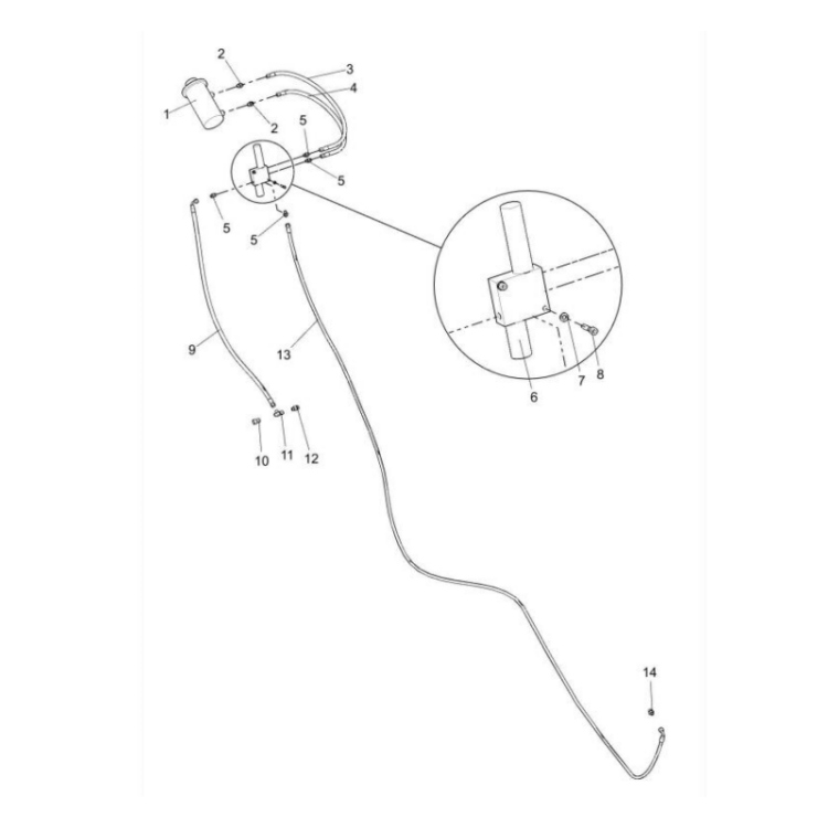 803090605 xcmg gr2605 motor grader pin cylinder