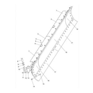 380903999 xcmg gr2605 motor grader pin