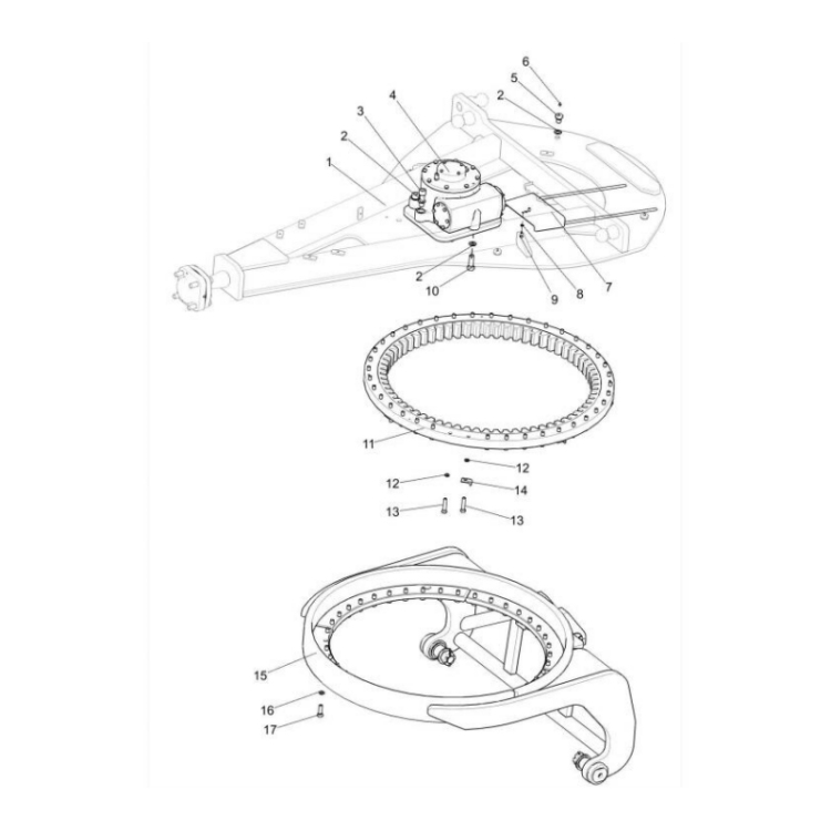 800363158 xcmg gr2605 motor grader worm gearbox