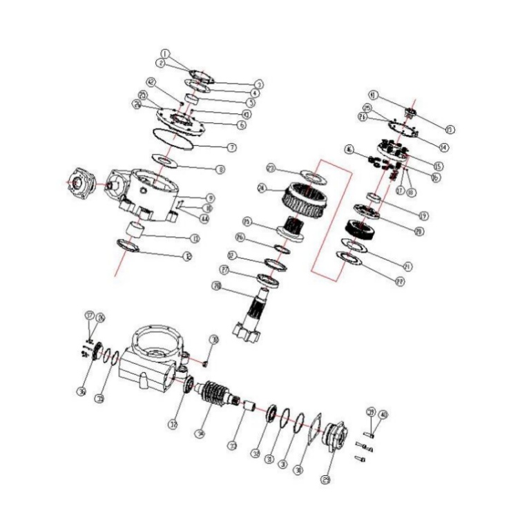800362206 xcmg gr2605 motor grader worm gear