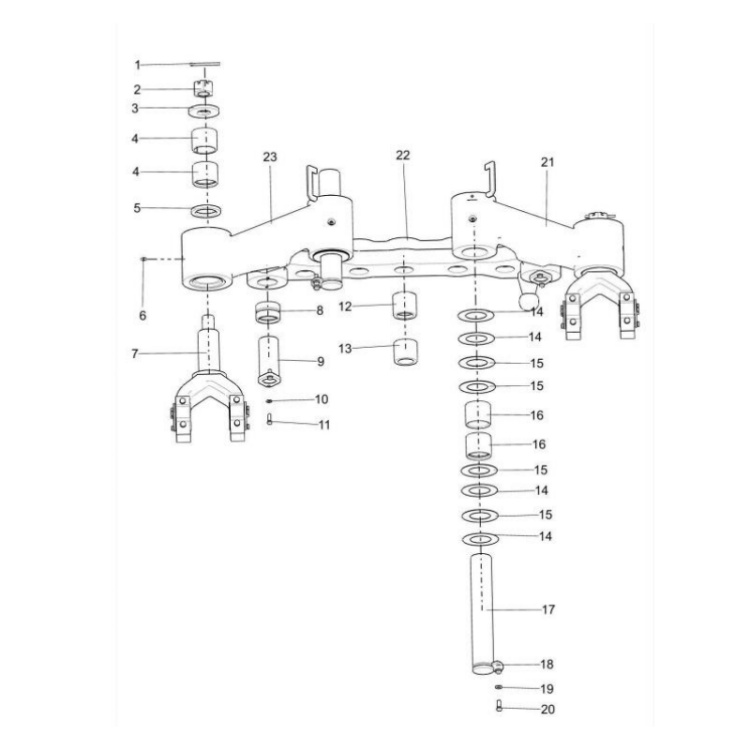 805639638 xcmg gr2605 motor grader pin