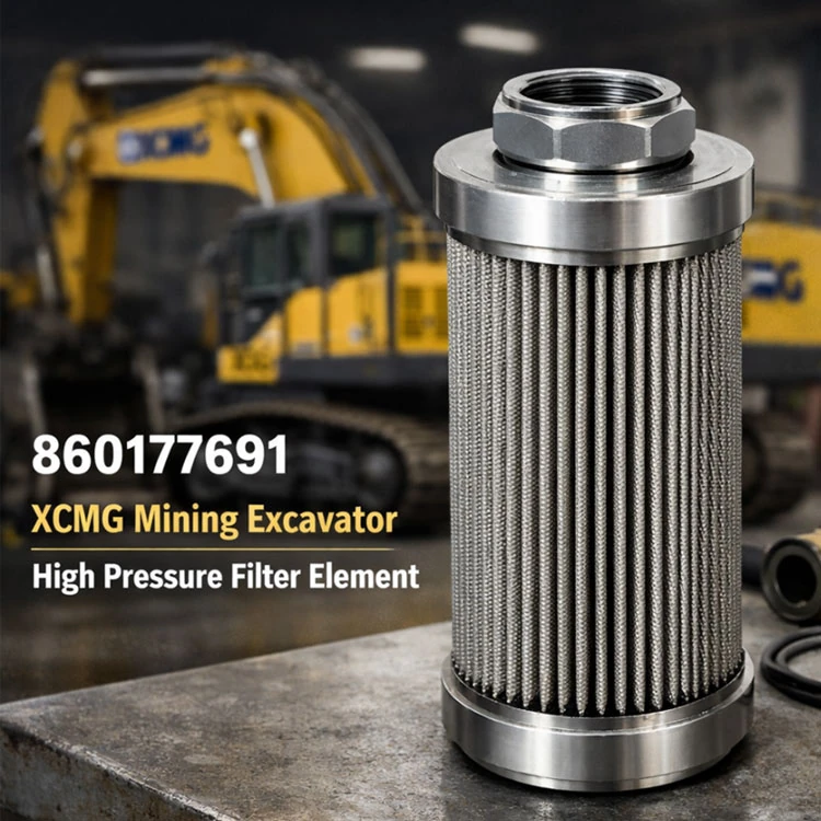 860177691 XCMG Mining Excavator High Pressure Filter Element for Heavy Equipment Hydraulic Systems