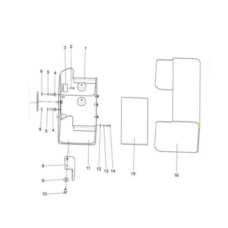 805338260 xcmg gr2605 motor grader washer