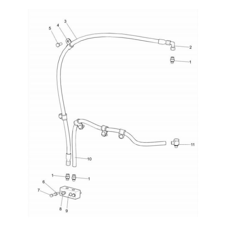 803103319 xcmg gr2605 motor grader connector