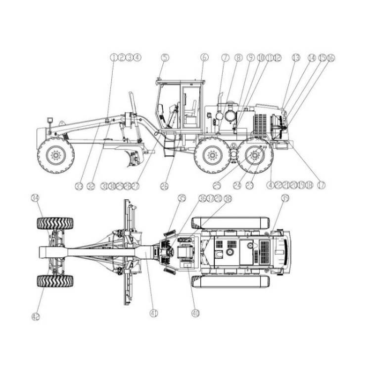 803546714 xcmg gr2605 motor grader led work light