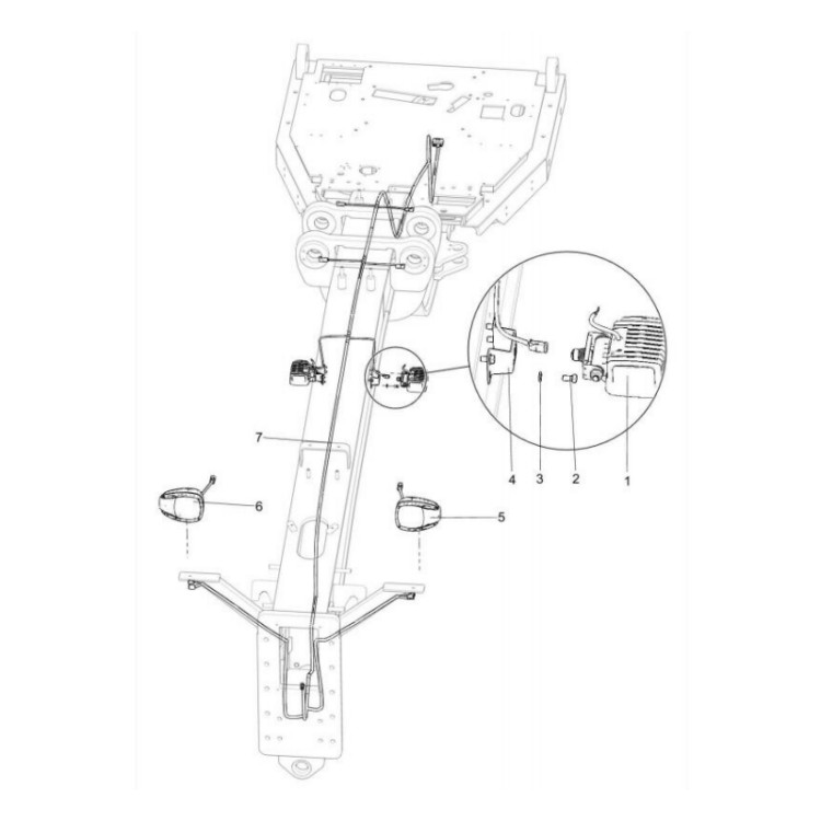 803546714 xcmg gr2605 motor grader led work light
