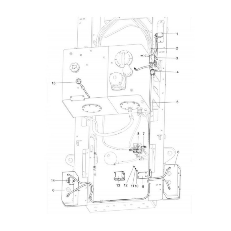 803646001 xcmg gr2605 motor grader fuel sensor