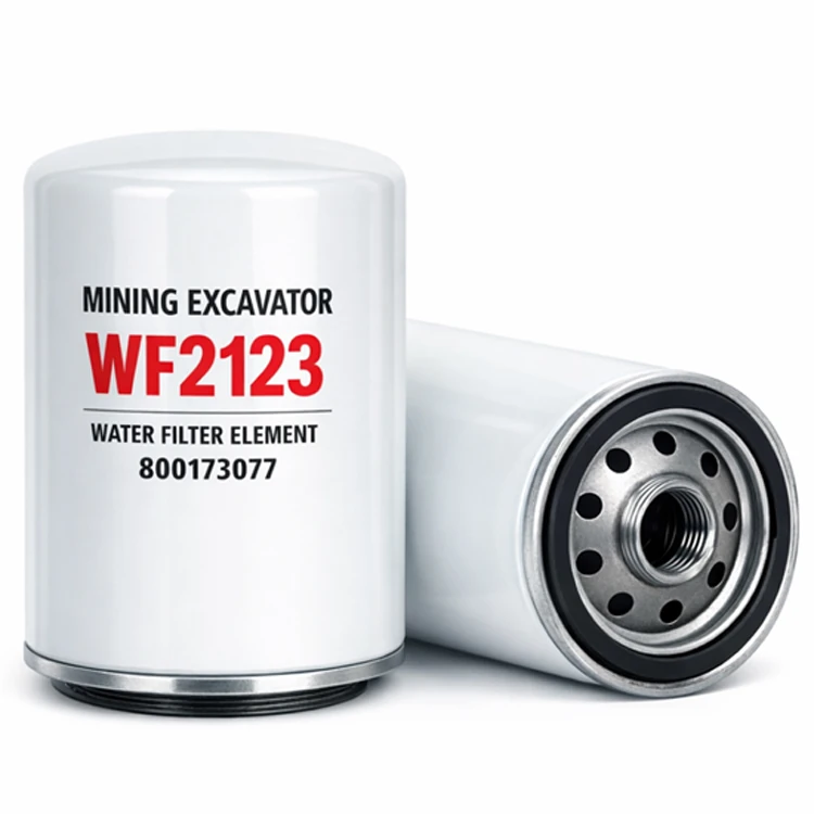 WF2123 water filter element for heavy equipment filters, front view-banner