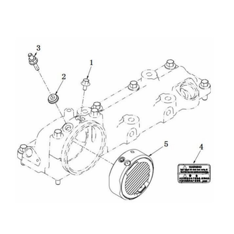 c5258351 xcmg gr2605 motor grader intake air heater