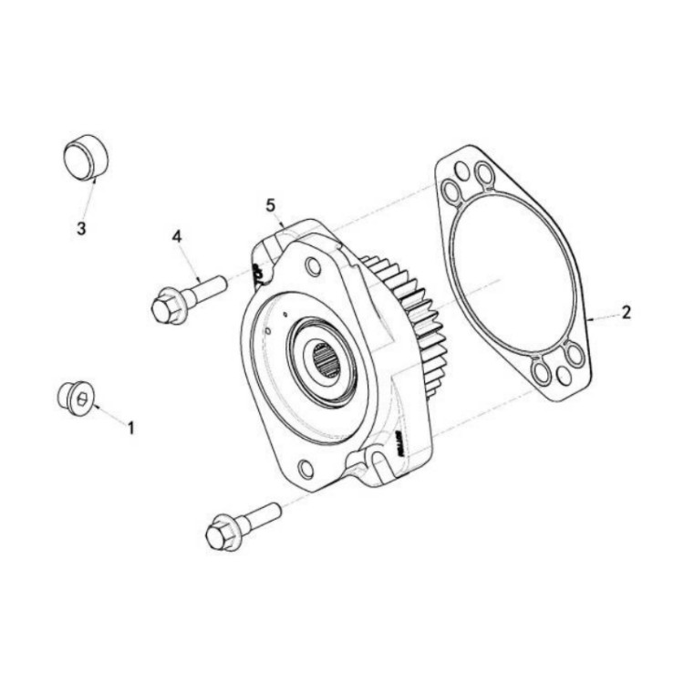 c3999967 xcmg gr2605 motor grader hydraulic pump connection flange