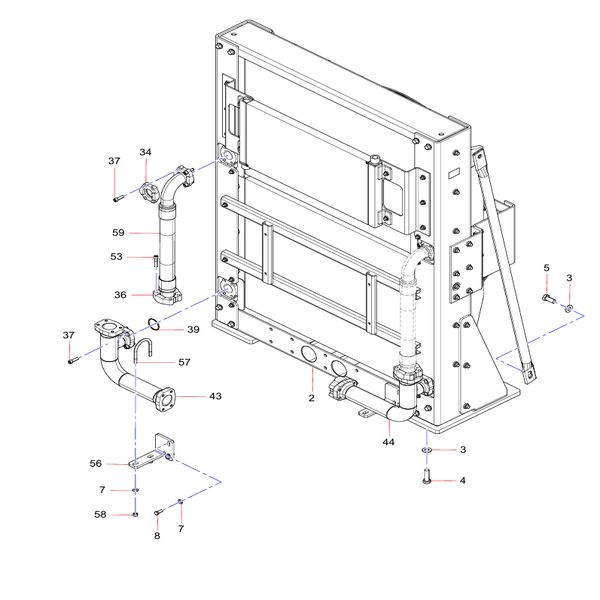 Return oil pipeline Sany SY1350C1C3KH Tracked hydraulic excavator spare parts