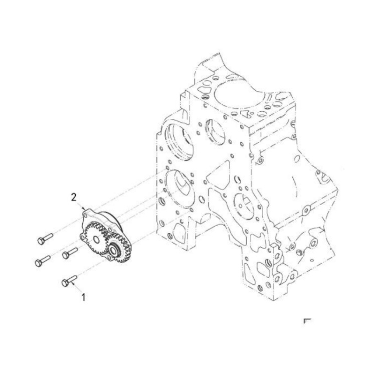 c5291050 xcmg gr2605 motor grader oil pump
