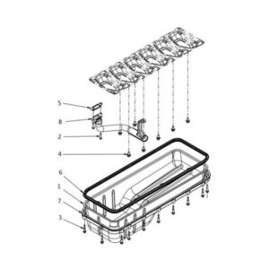 c2831341 xcmg gr2605 motor grader oil pan