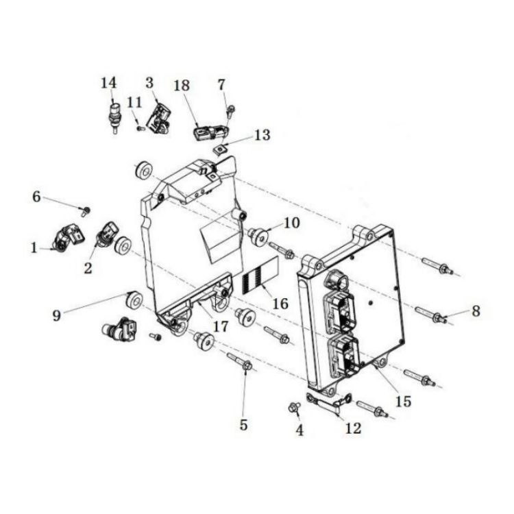 c2872277 xcmg gr2605 motor grader position sensor