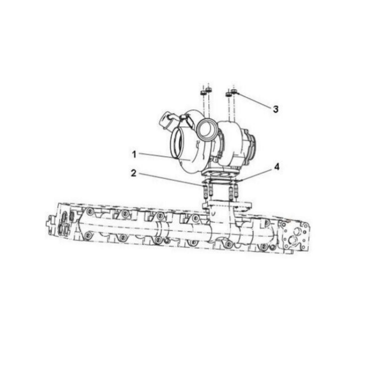 c391936 xcmg gr2605 motor grader turbocharger gasket