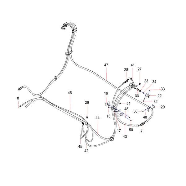 SSY009114936 Cooling Pipeline Sany SY1350C1C3KH Tracked hydraulic excavator spare parts
