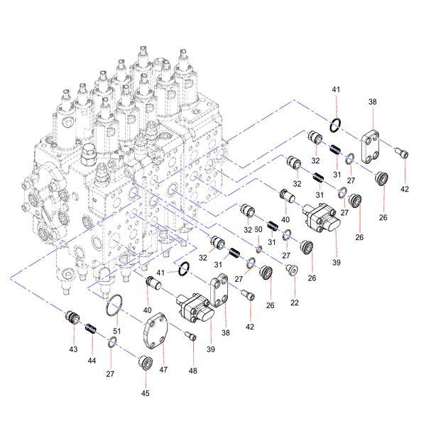 60075548 Check Valve Sany SY1350C1C3KH Tracked hydraulic excavator spare parts