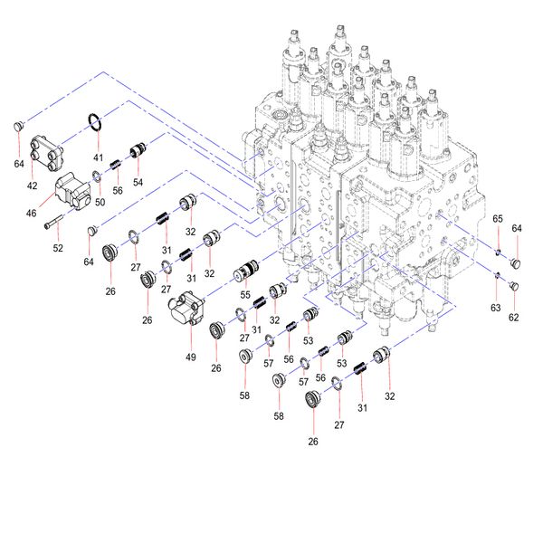 60357898 Logic control valve Sany SY1350C1C3KH Tracked hydraulic excavator spare parts