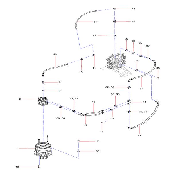 130103000521b gearbox sany sy1350c1c3kh tracked hydraulic excavator spare parts