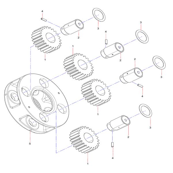 14194158 planetary carrier ii assembly sany sy1350c1c3kh tracked hydraulic excavator spare parts