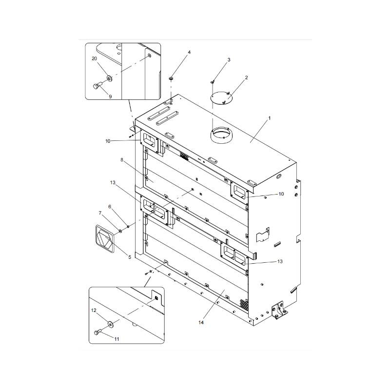 330106284 Water tank cover assembly XCMG XDE130 Electric driving dump truck spare parts