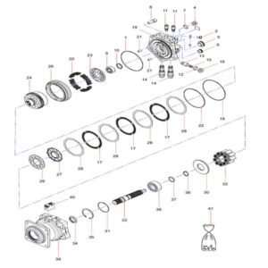 60221654 rolling bearing sany sy1350c1c3kh tracked hydraulic excavator spare parts