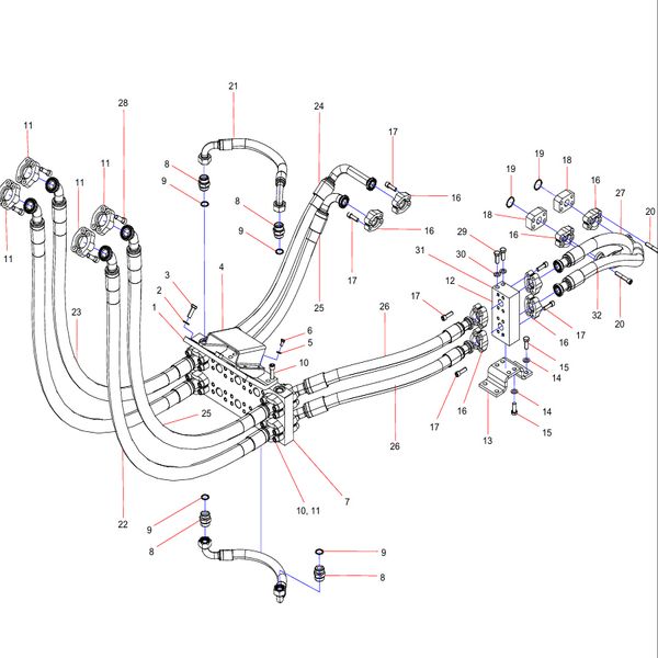 SSY006774280 Mounting Plate Assembly Sany SY1350C1C3KH Tracked hydraulic excavator spare parts