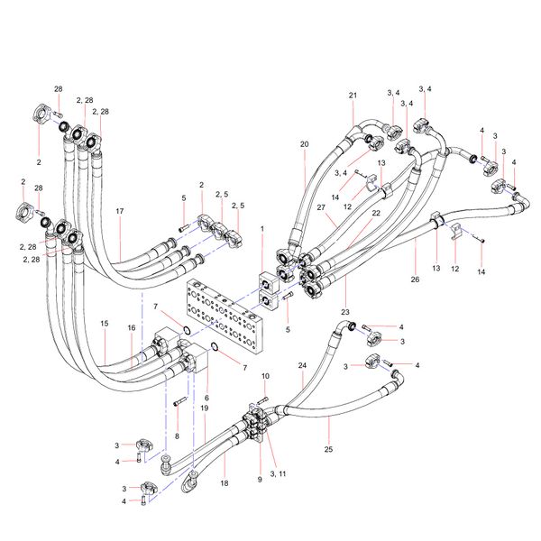 SSY007687061 Transition Block Sany SY1350C1C3KH Tracked hydraulic excavator spare parts