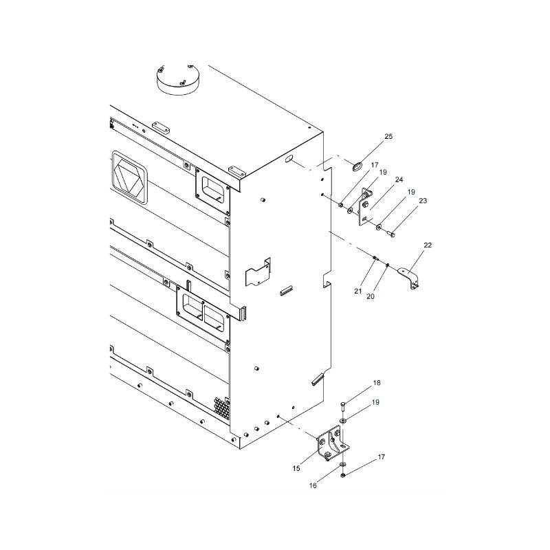 330106284 Water tank cover assembly XCMG XDE130 Electric driving dump truck spare parts