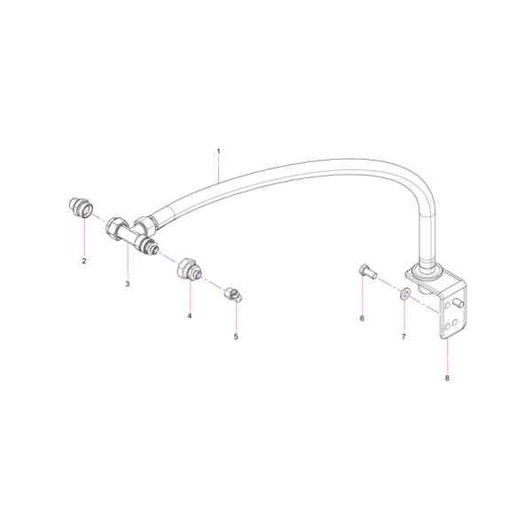 60035666 Hose Assembly Sany SY1350C1C3KH Tracked hydraulic excavator spare parts