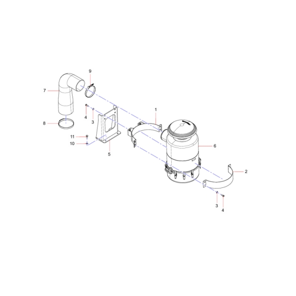 14542896 Pre-filter clamp Sany SY1350C1C3KH Tracked hydraulic excavator spare parts