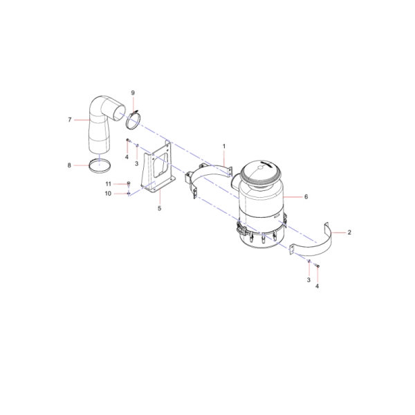 SSY009873632 Inlet hose Sany SY1350C1C3KH Tracked hydraulic excavator spare parts